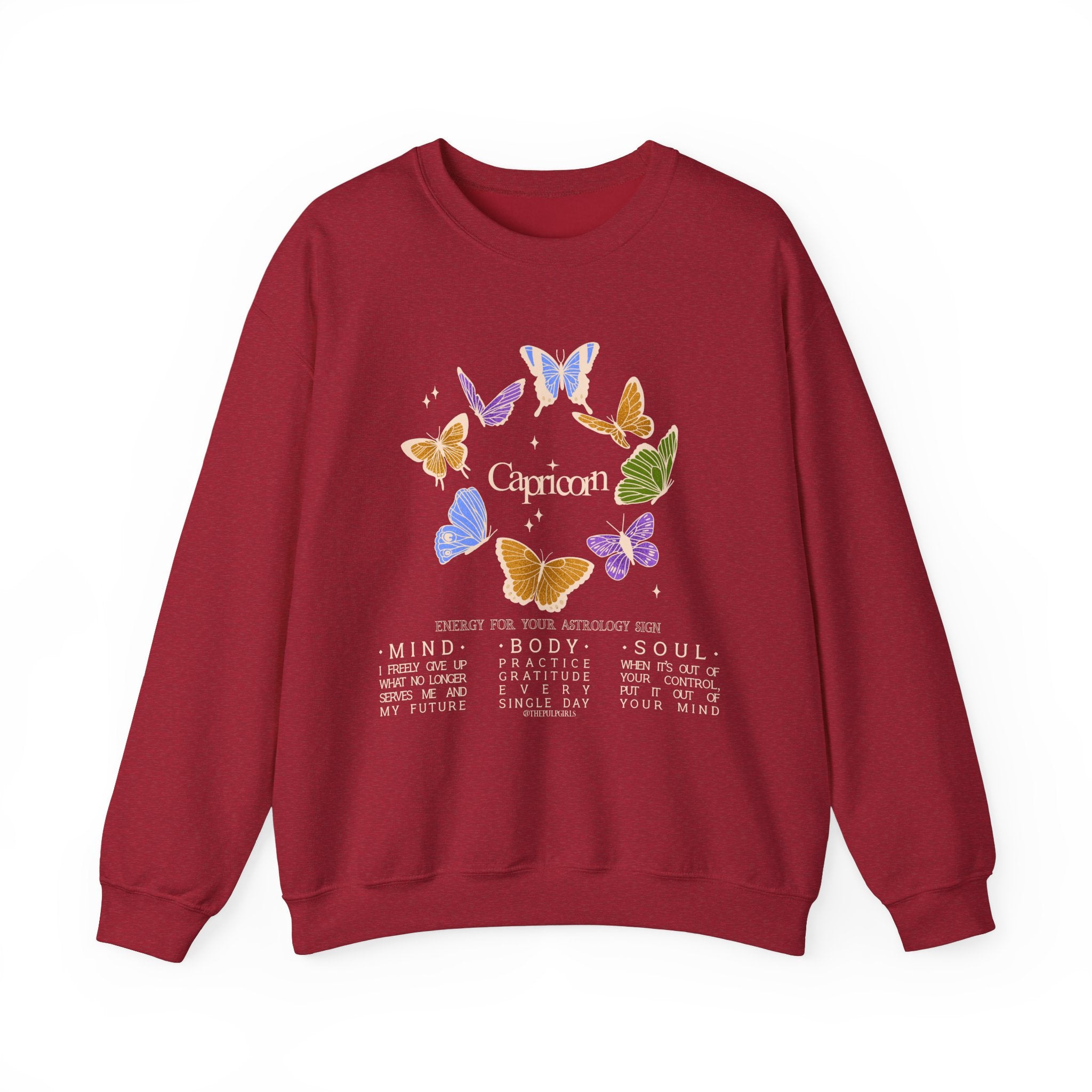 Capricorn Butterfly Astrology Crewneck