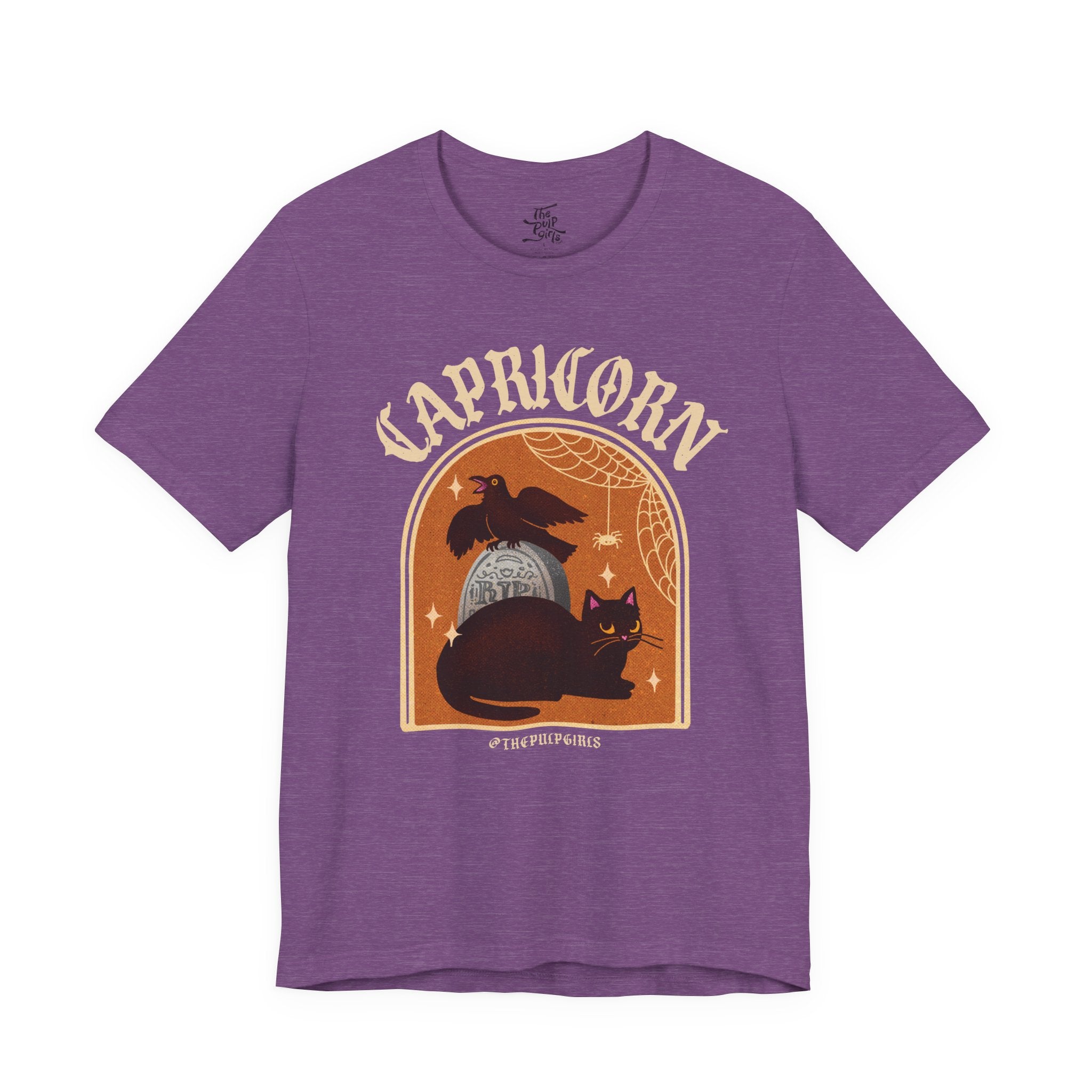 Capricorn Spooky Cat Astrology Tee