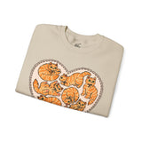 Orange Cat Lover Crewneck Sweatshirt
