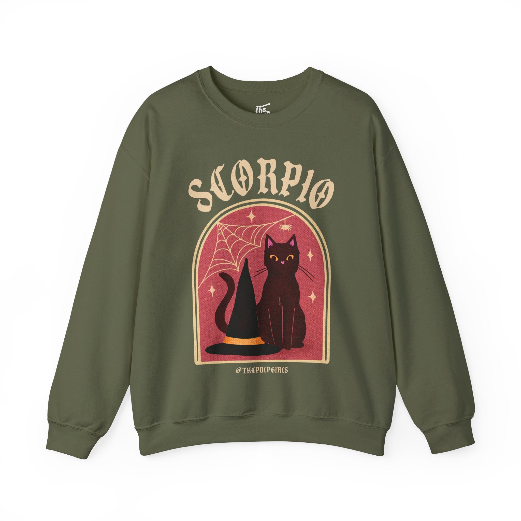 Scorpio Spooky Cat Astrology Crewneck