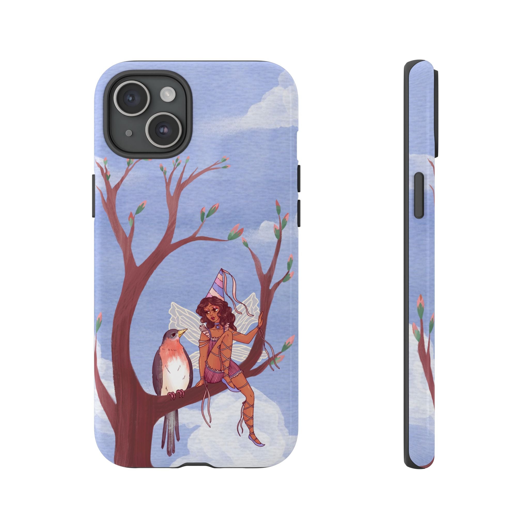 Pink Bird & Fairy Phone Case