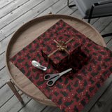 Black Cat Wrapping Paper - Vineyard Red