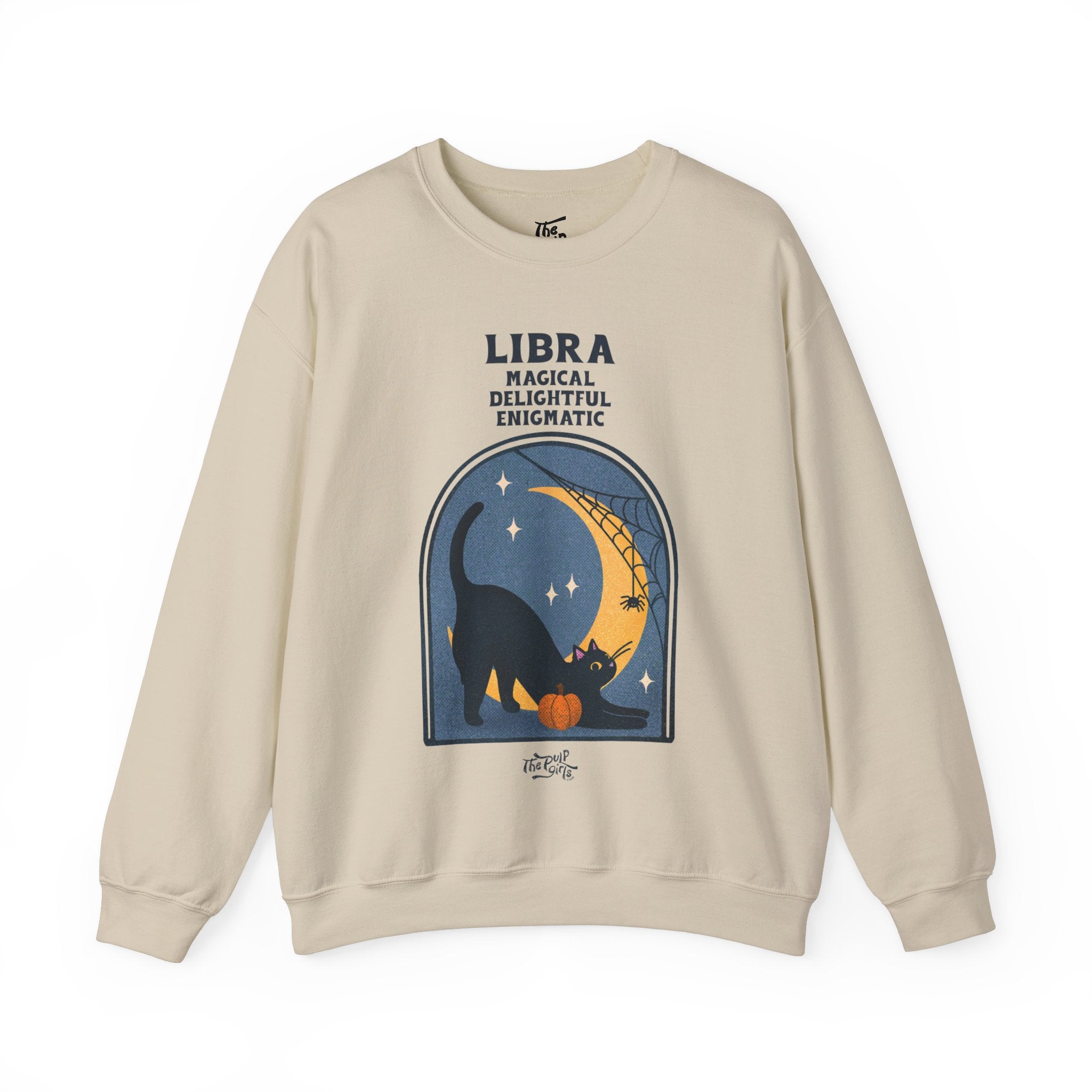 Spooky Libra Cat Astrology Crewneck