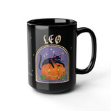 Leo Spooky Cat Astrology Mug