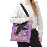 Pisces Whimsical Crow Tote Bag