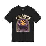 Aquarius Spooky Cat Astrology Tee