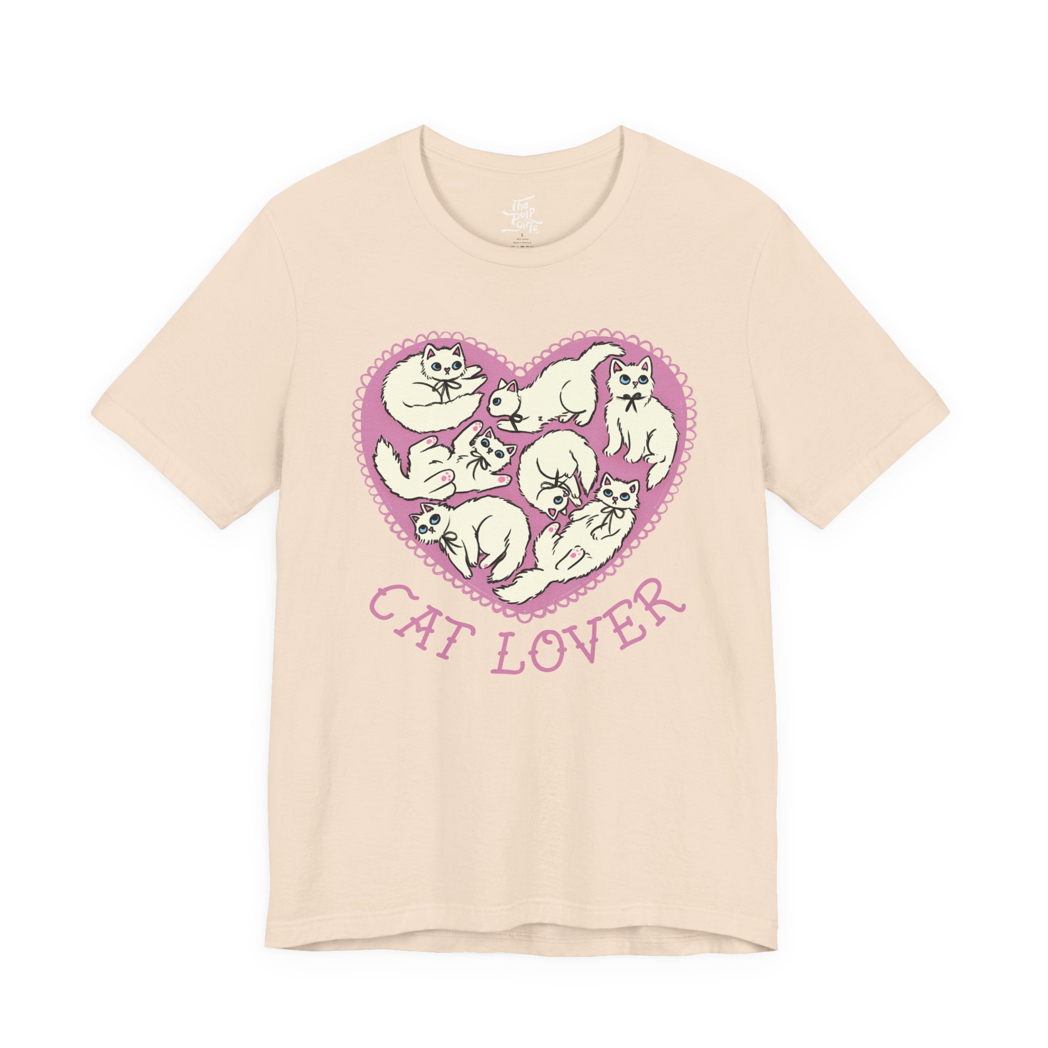 White Cat Lover Tee