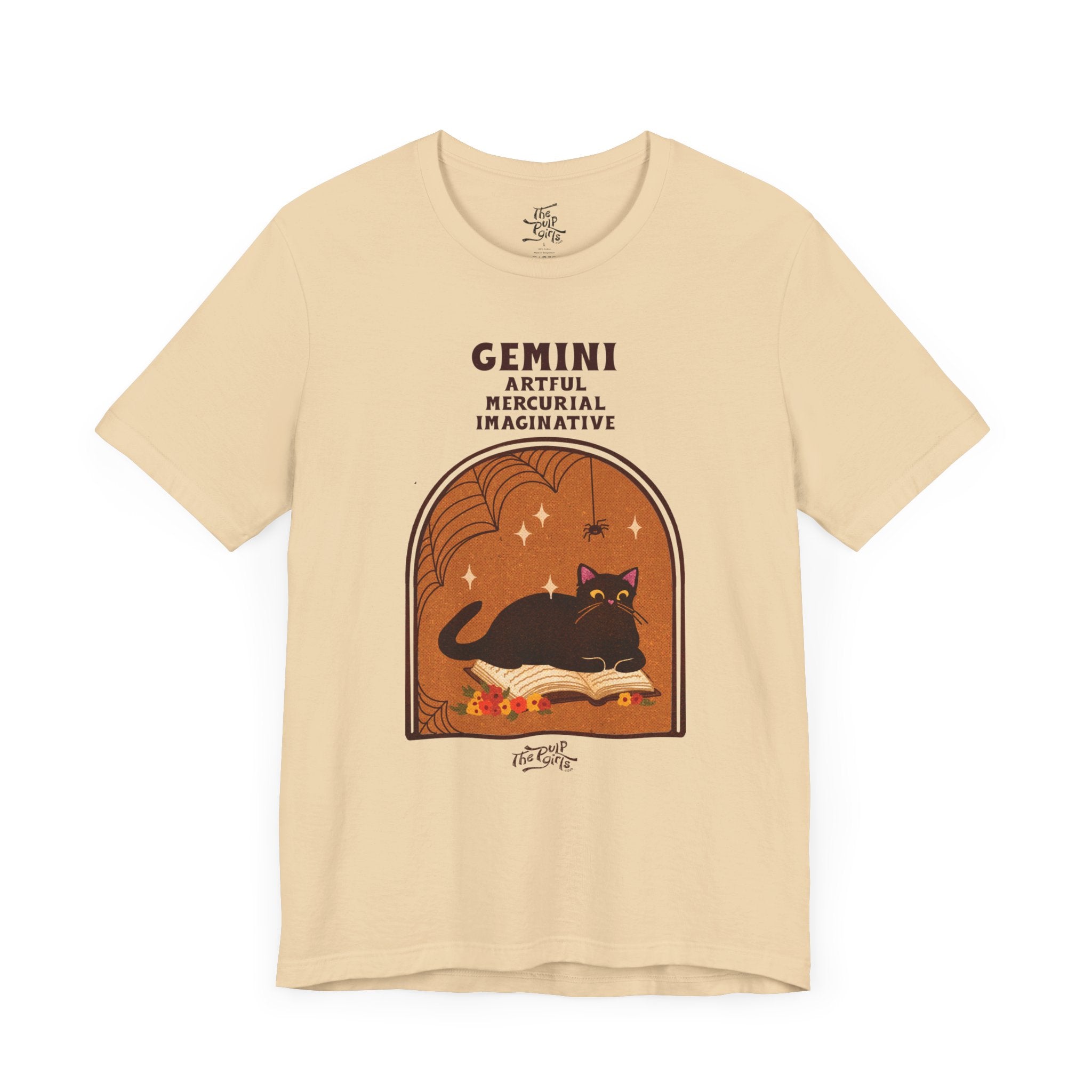 Spooky Gemini Cat Astrology Tee