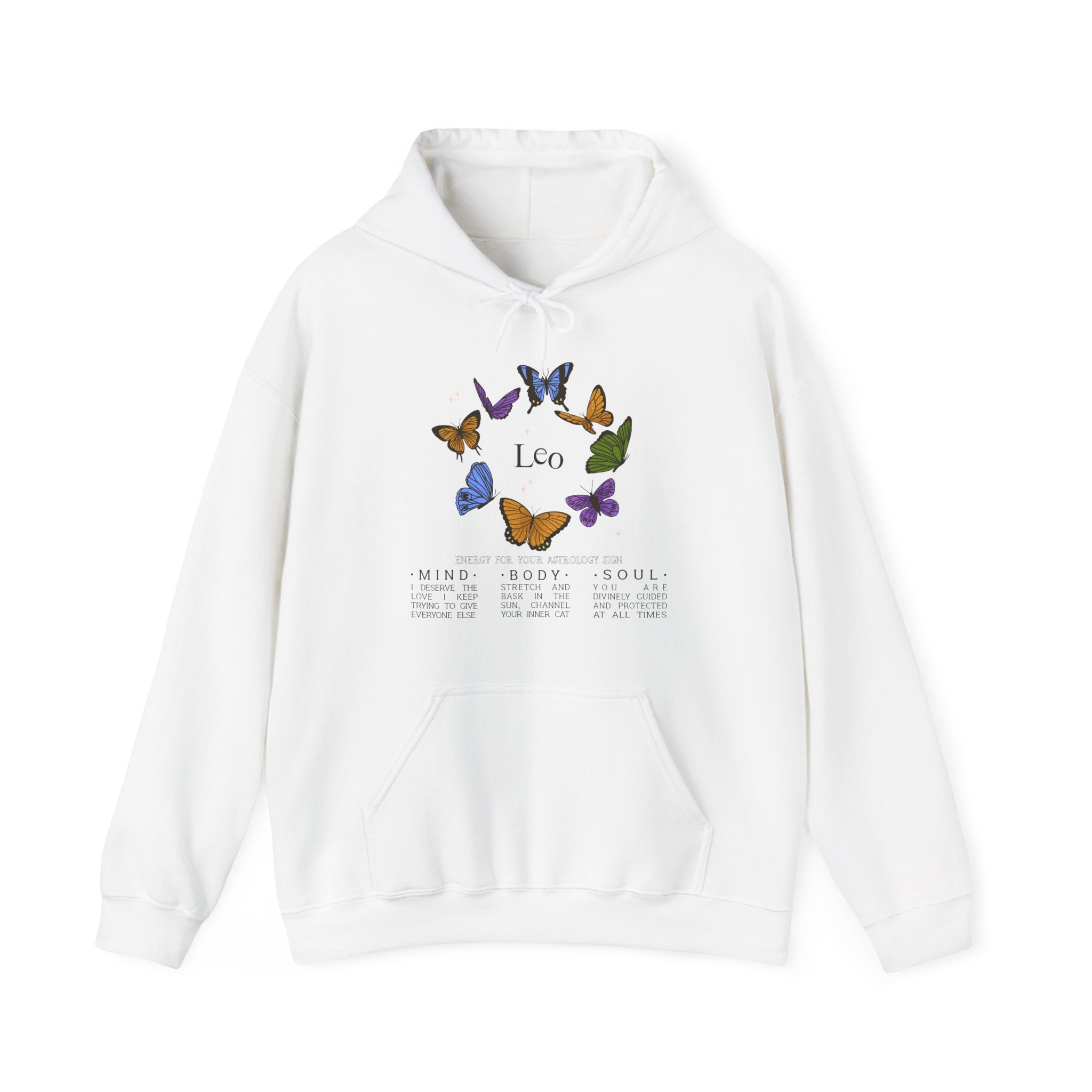 Leo Butterfly Astrology Hoodie