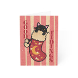 Good Tidings Cat Greeting Card