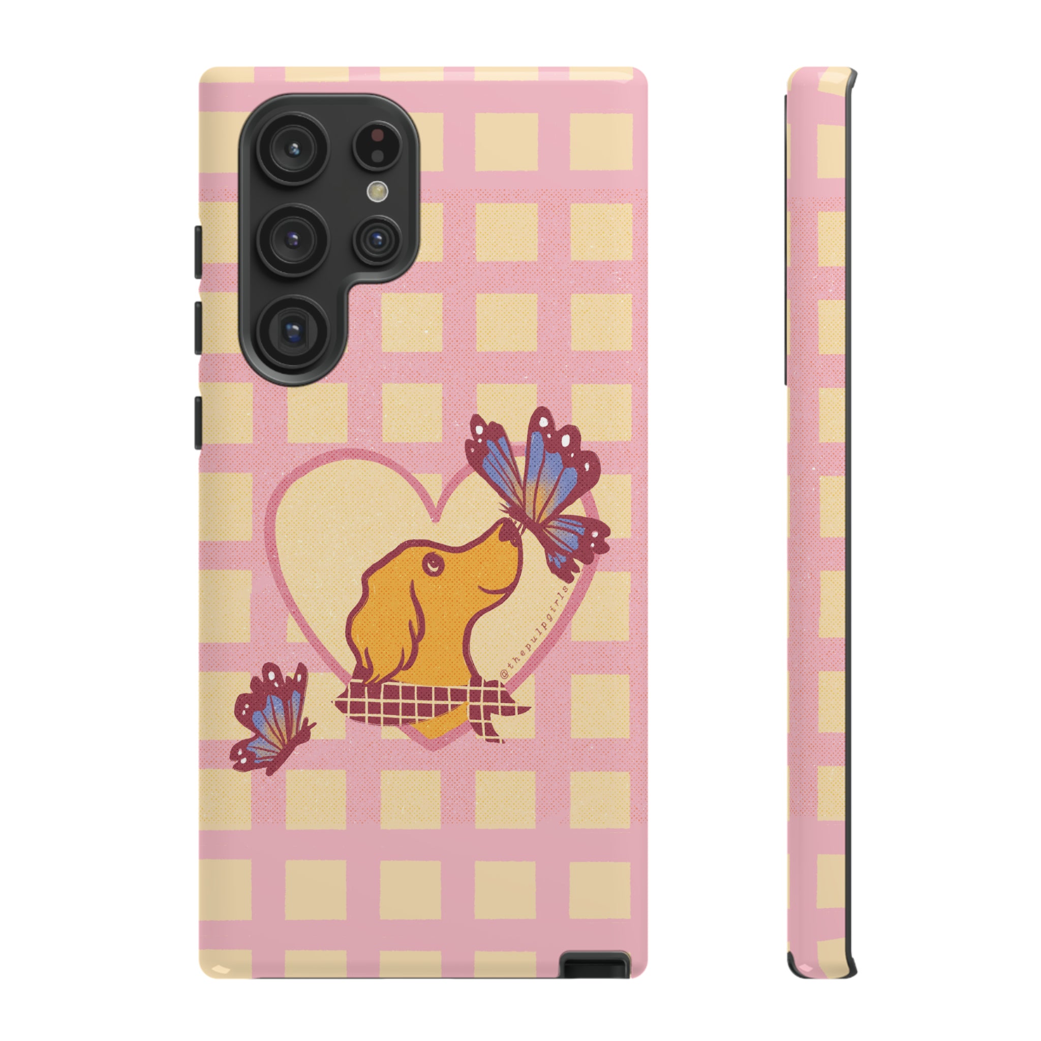 Butterfly and Dog Phone Case