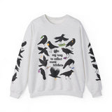 On My Way To Collect More Trinkets Crow Crewneck Sweatshirt