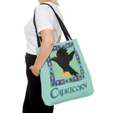 Capricorn Whimsical Crow Tote Bag