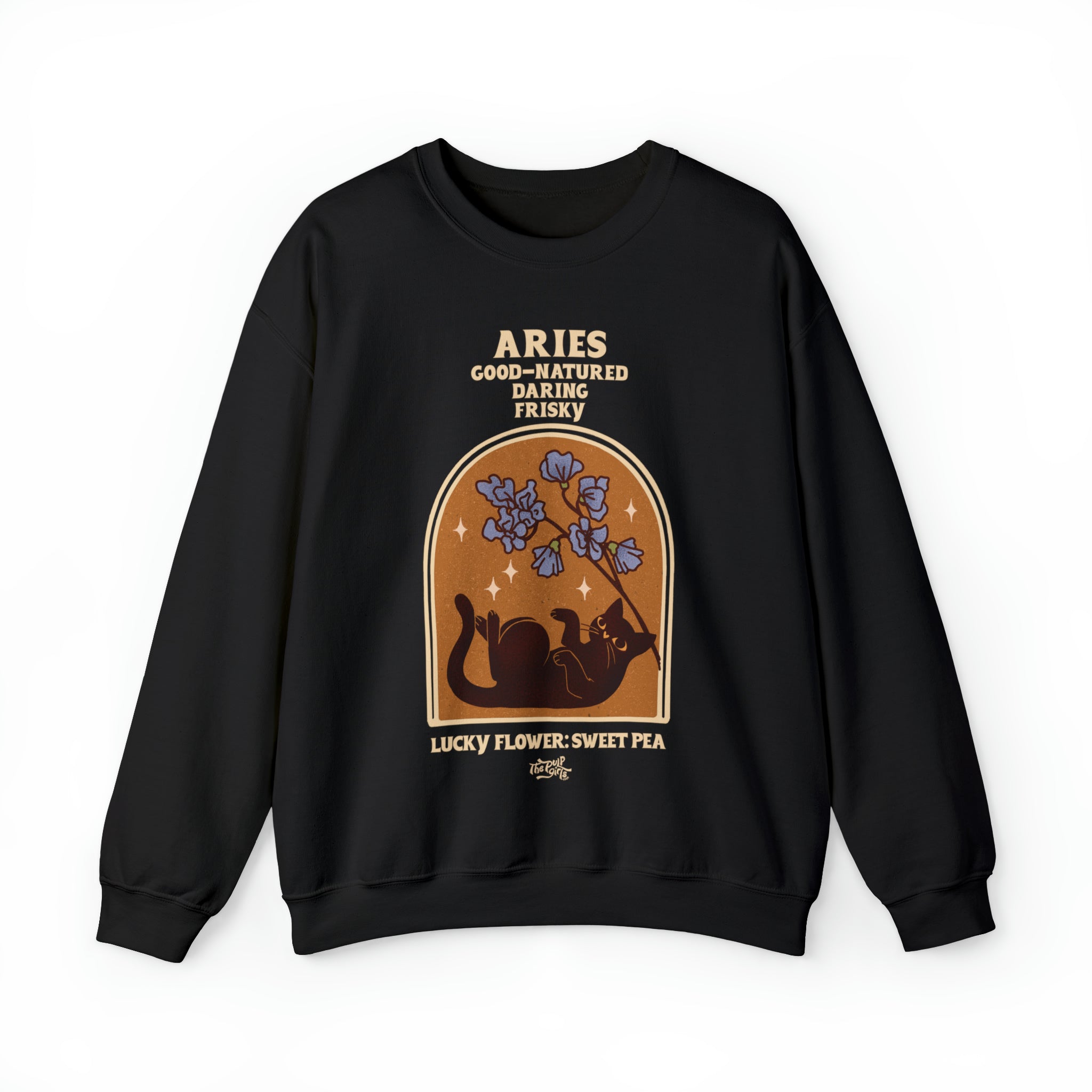 Aries Cat Astrology Crewneck