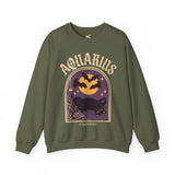 Aquarius Spooky Cat Astrology Crewneck