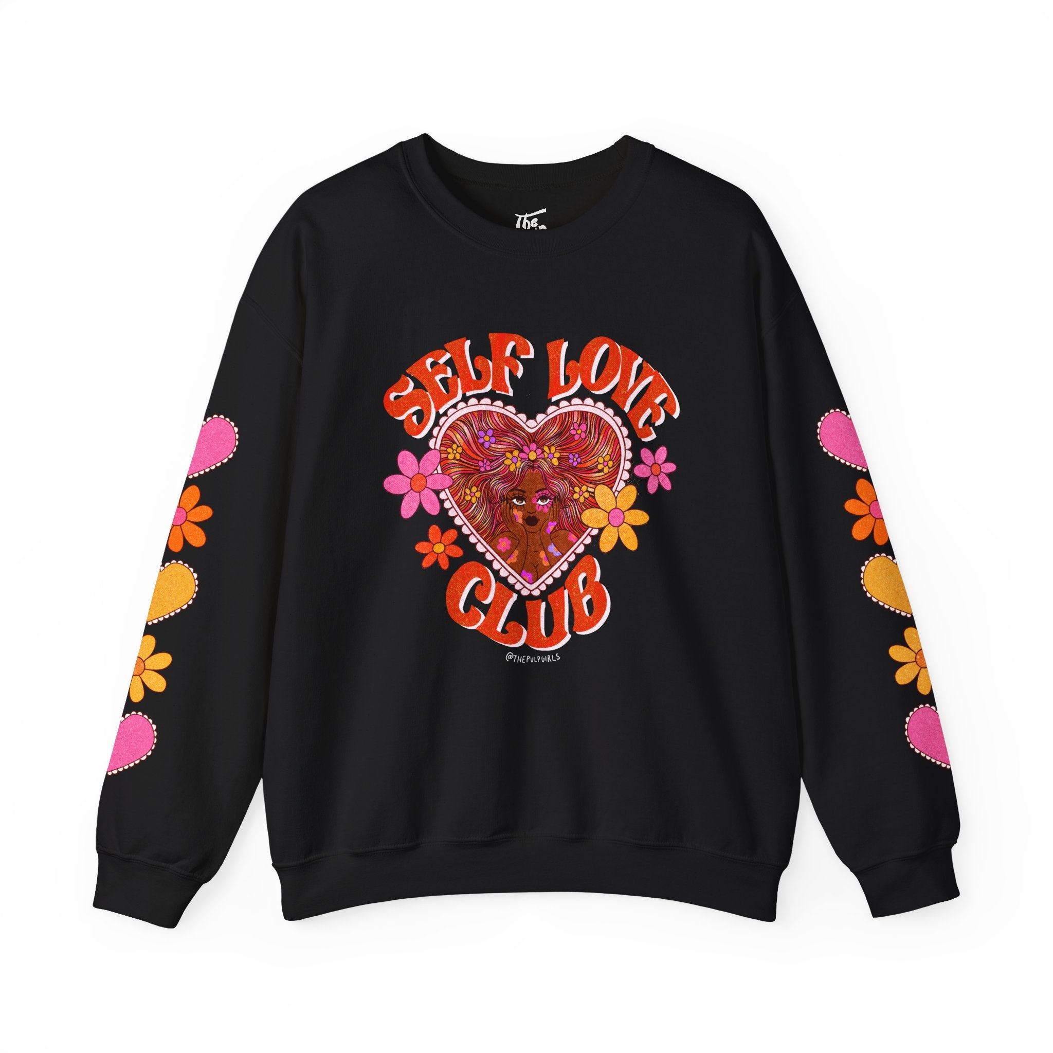 Self Love Club Orange Crewneck Sweatshirt