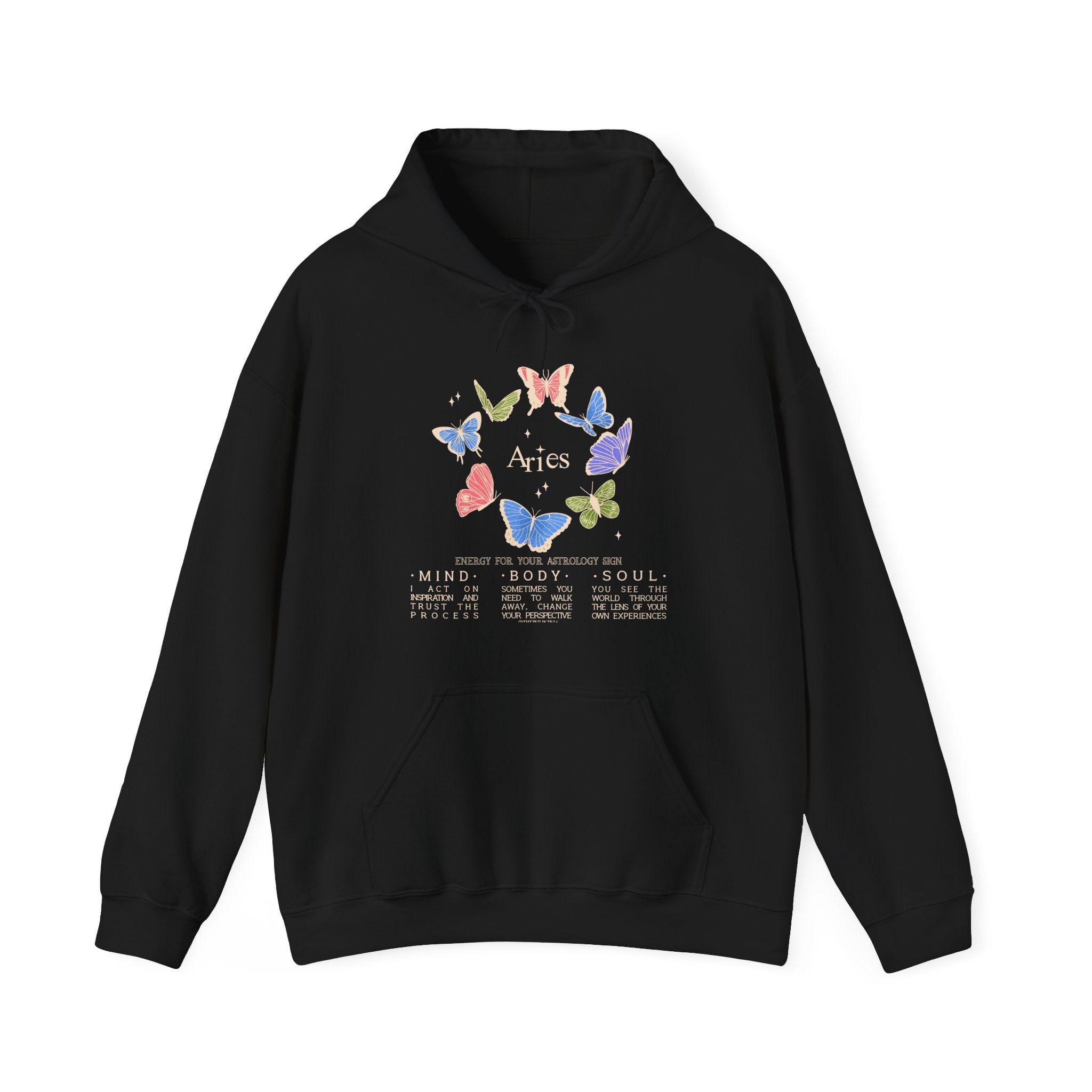 Aries Butterfly Astrology Hoodie