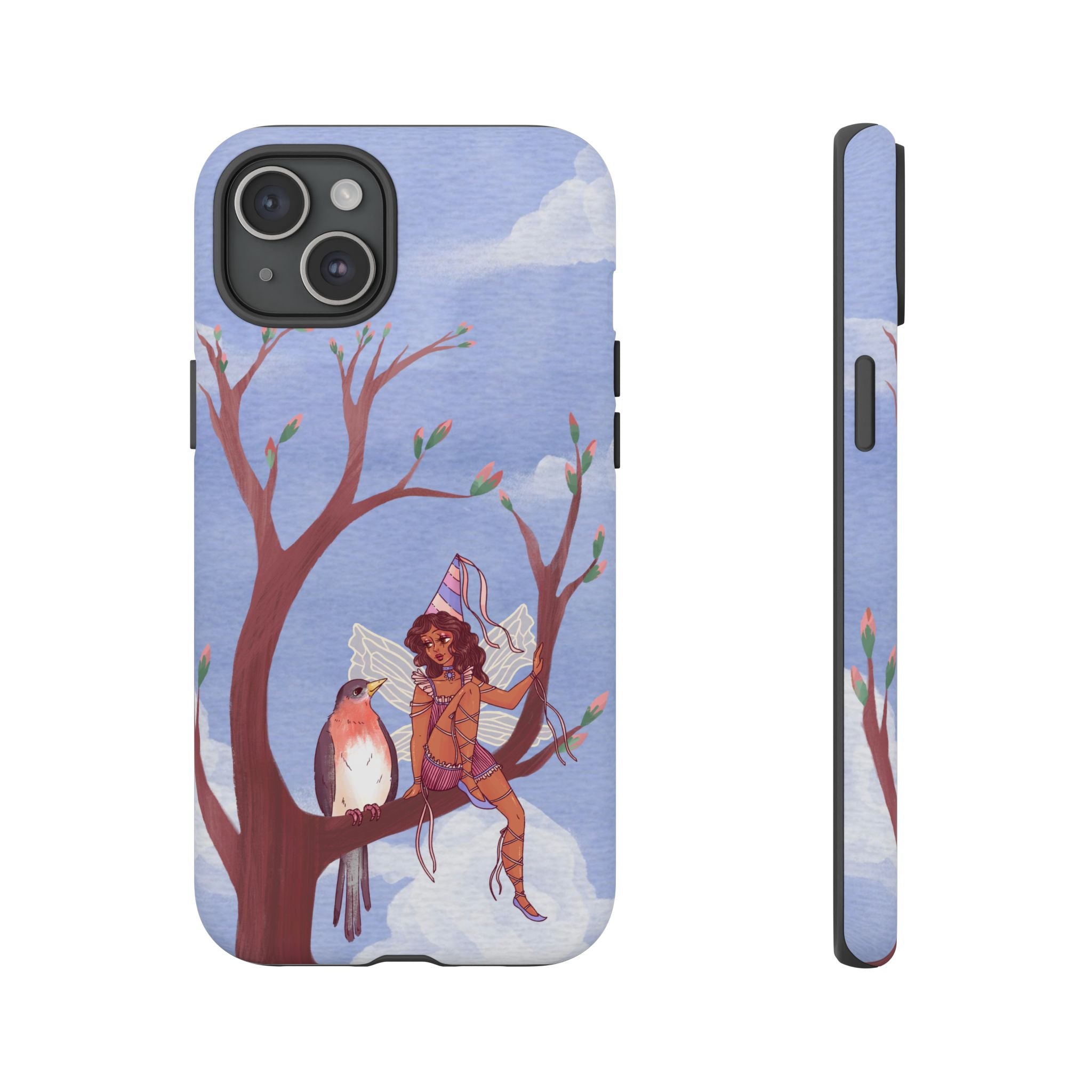 Pink Bird & Fairy Phone Case