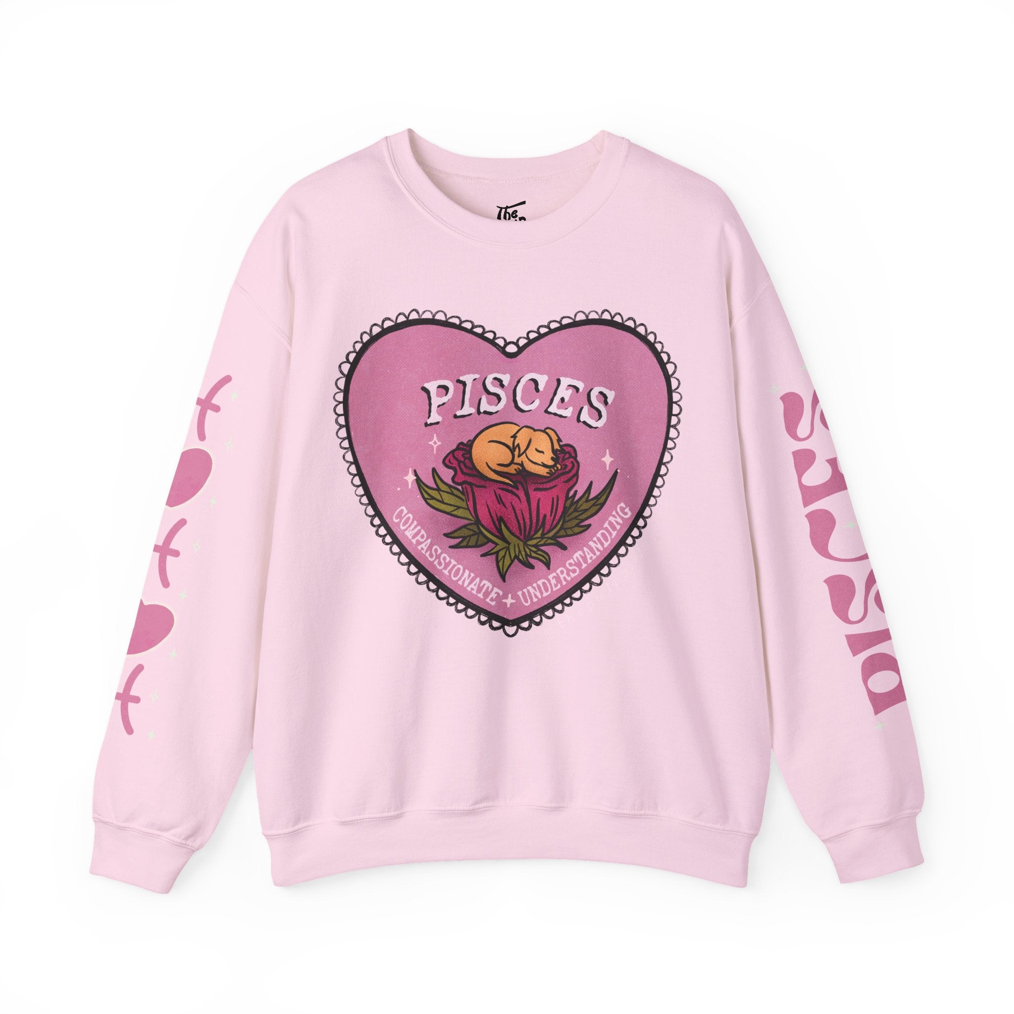 Pisces Lover Dog Astrology Crewneck