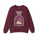 Scorpio Halloween Cat Astrology Crewneck