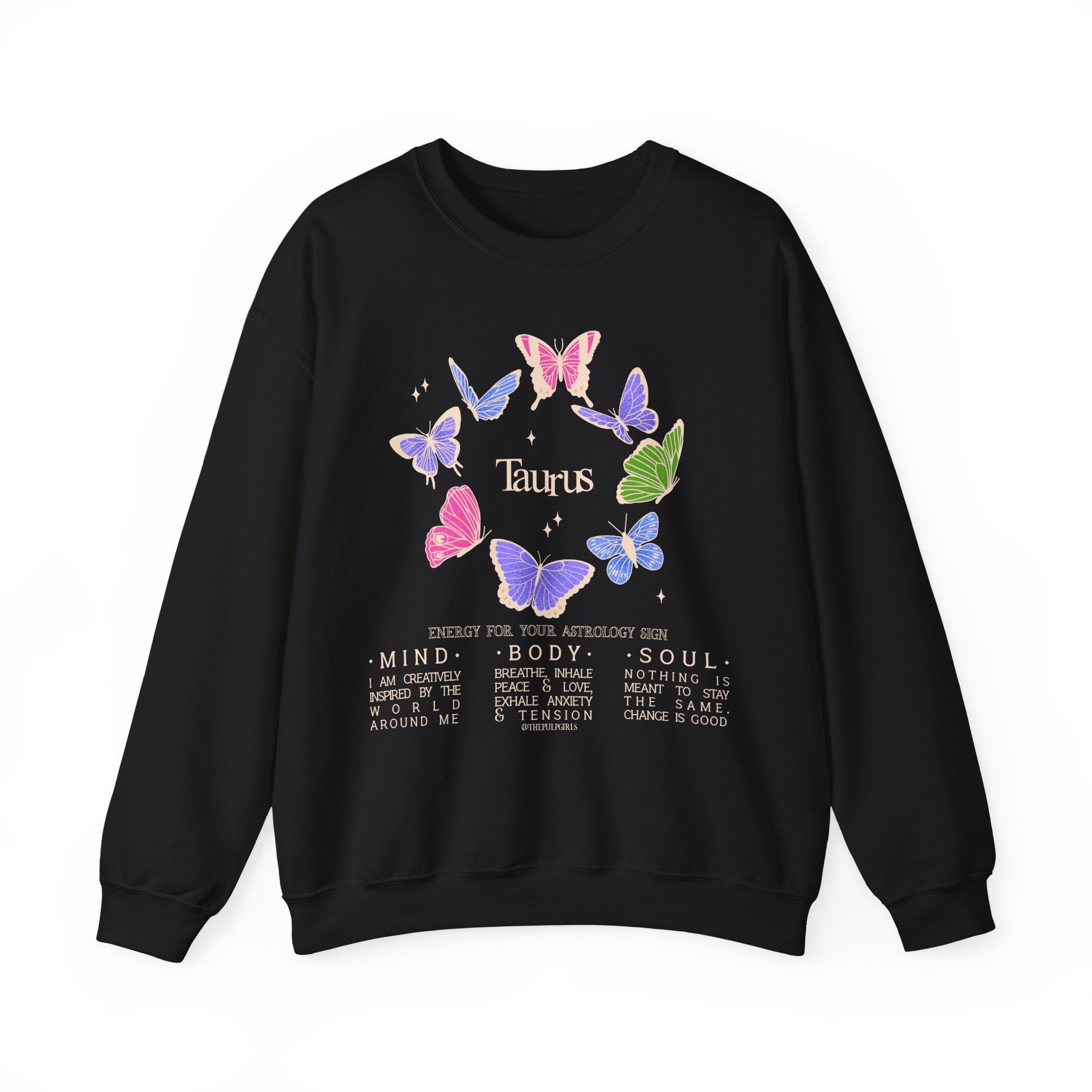 Taurus Butterfly Astrology Crewneck