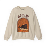 Gemini Spooky Cat Astrology Crewneck