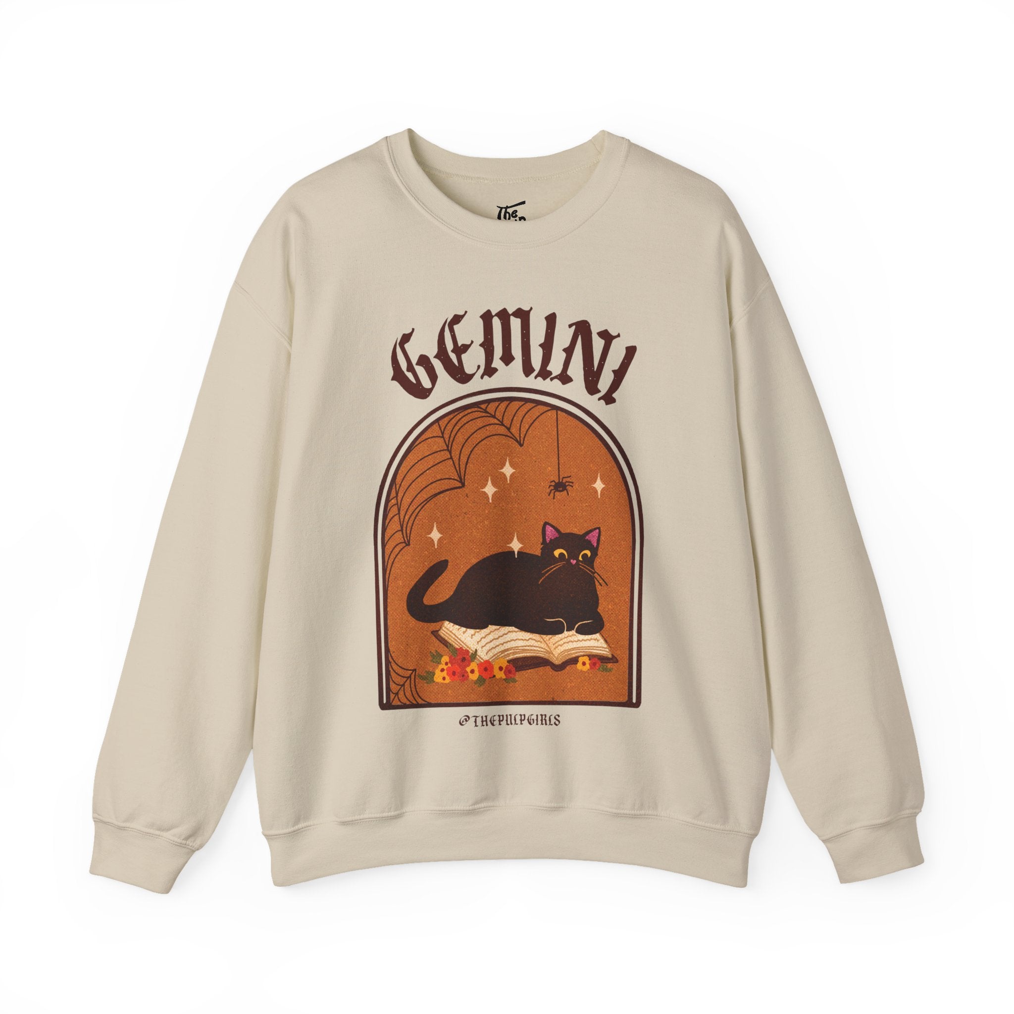 Gemini Spooky Cat Astrology Crewneck