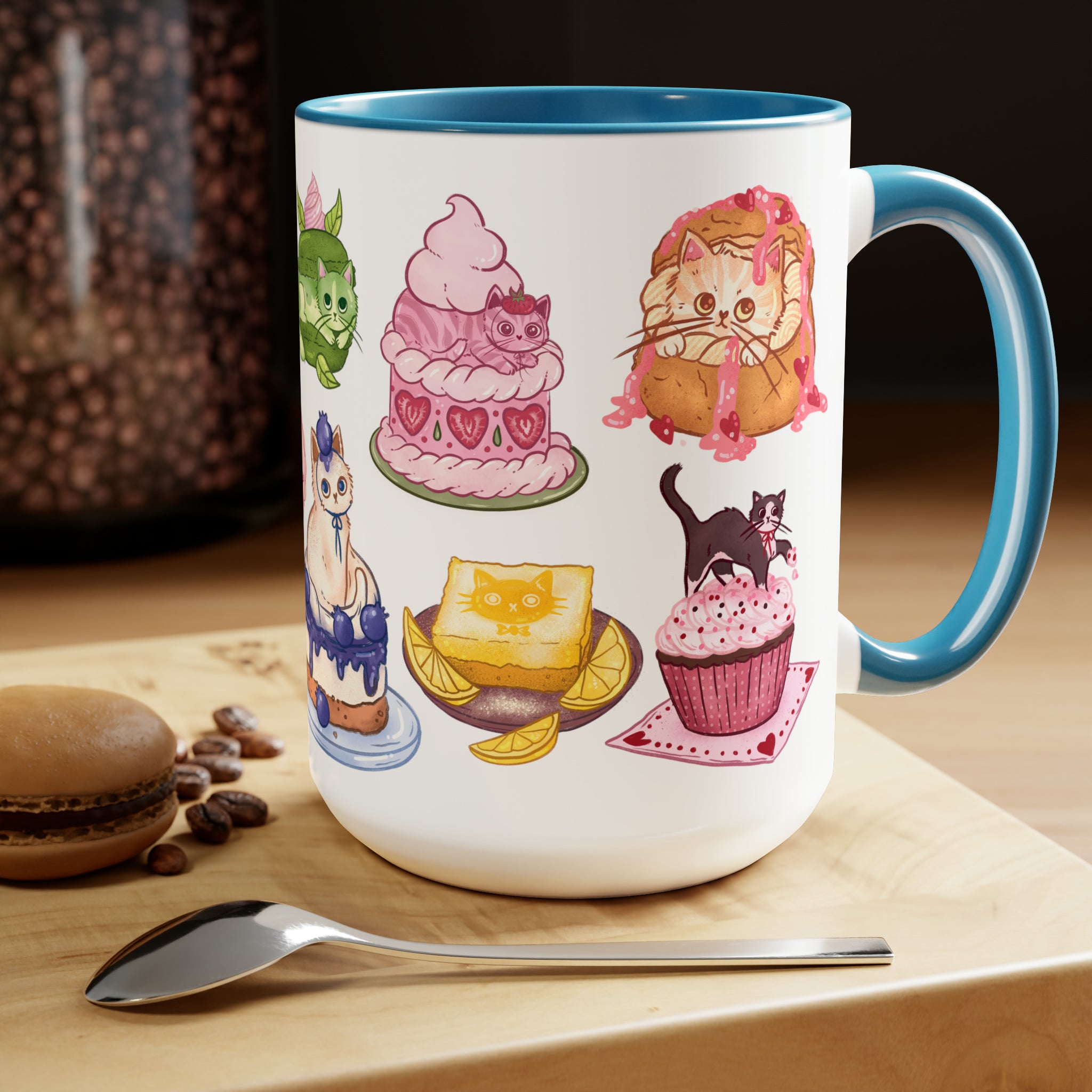 Sweet Treats Cat Mug 15oz