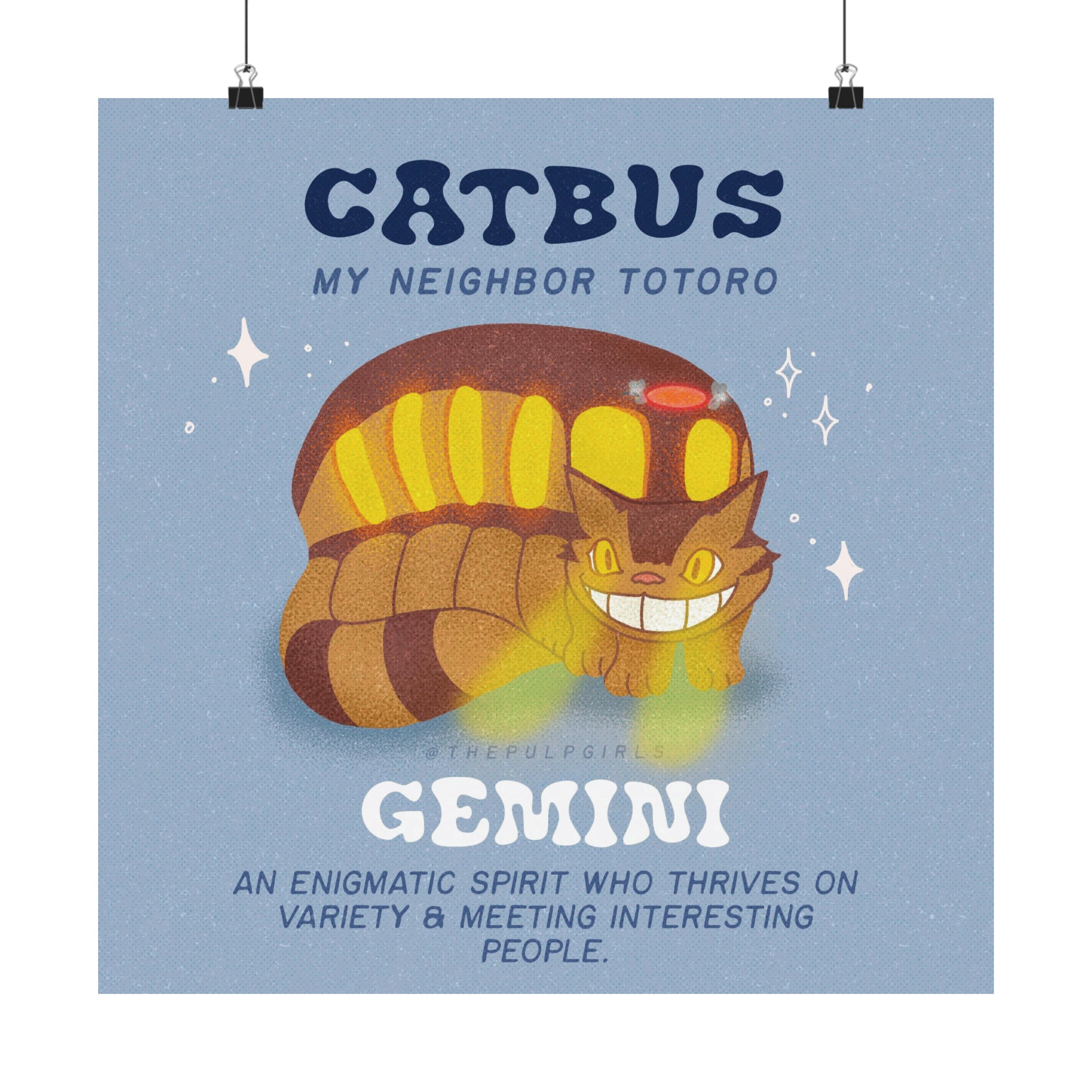 Studio Ghibli Fan - Catbus - Gemini - Art Print