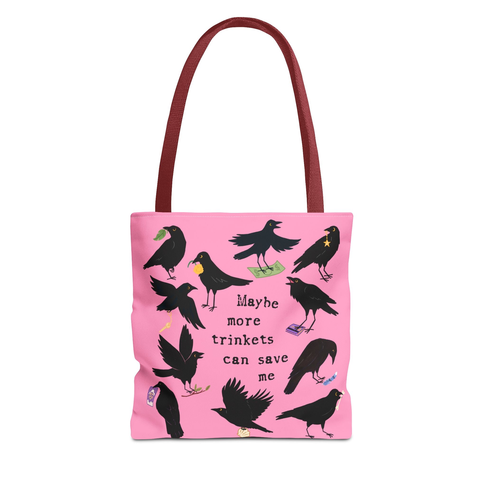More Trinkets Crow Tote Bag