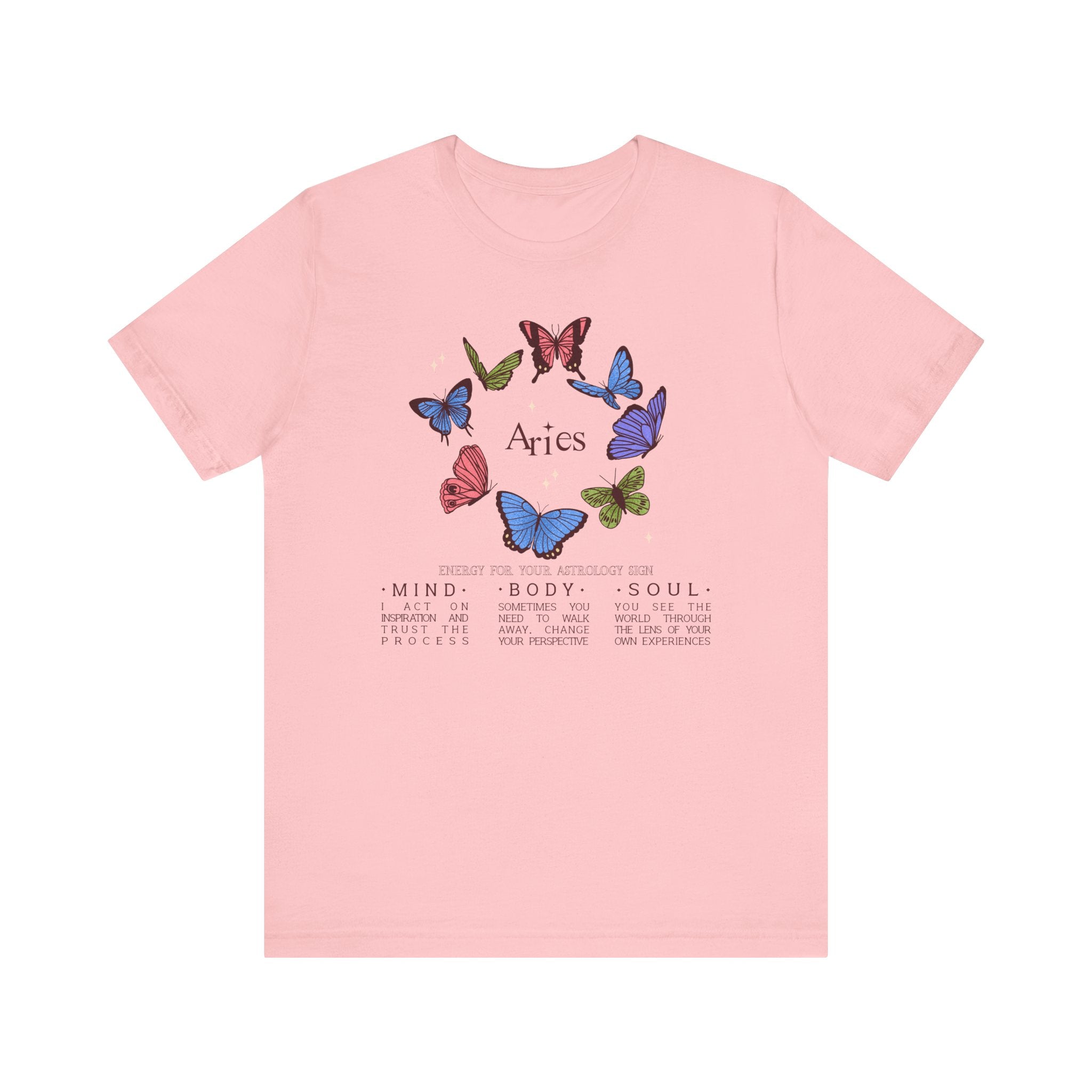 Aries Astrology Butterfly Tee
