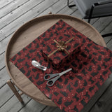 Black Cat Wrapping Paper - Vineyard Red