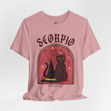 Scorpio Spooky Cat Astrology Tee