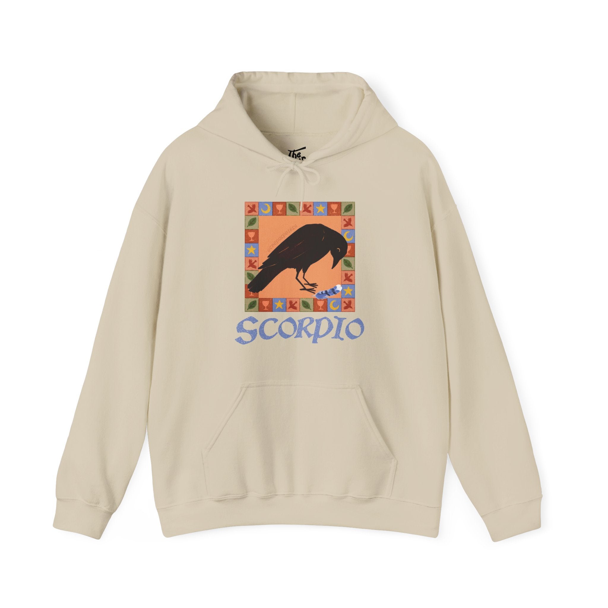 Scorpio Whimsical Crow Hoodie