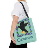 Capricorn Whimsical Crow Tote Bag