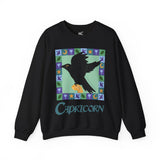 Capricorn Whimsical Crow Crewneck Sweatshirt