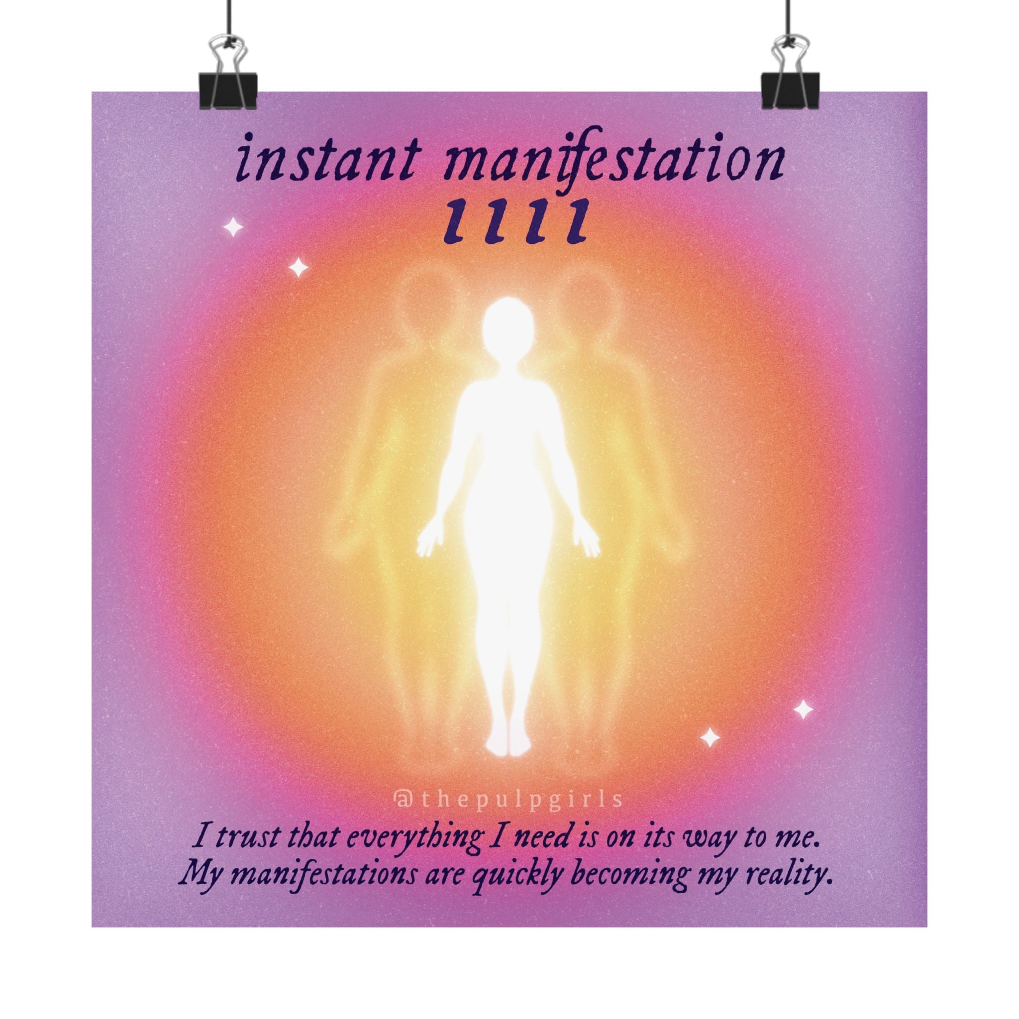 1111 Angel Number Matte Art Print