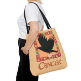 Cancer Whimsical Crow Tote Bag