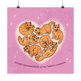 Actual Representation Of My Heart Art Print