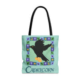 Capricorn Whimsical Crow Tote Bag