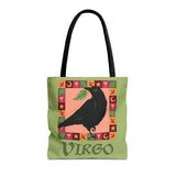 Virgo Whimsical Crow Tote Bag