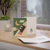 Holiday Cheer Cat Greeting Card