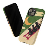 Sledding Kitties Phone Case
