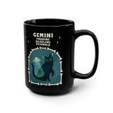 Halloween Cat Gemini Astrology Mug 15oz