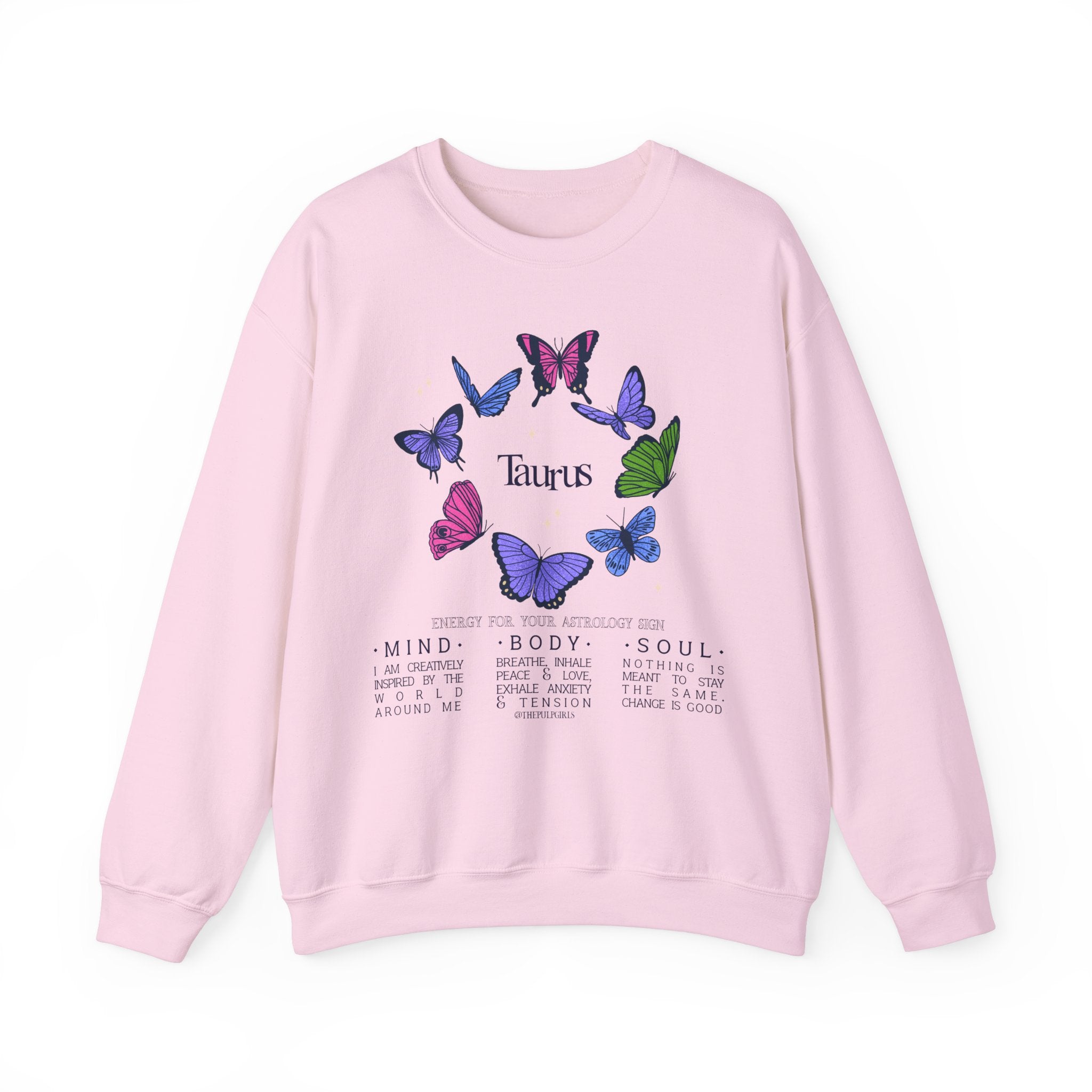 Taurus Butterfly Astrology Crewneck