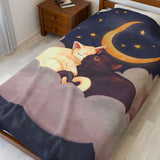 Cat Lovers Celestial Plush Blanket