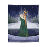 Winter Sorceress Plush Blanket