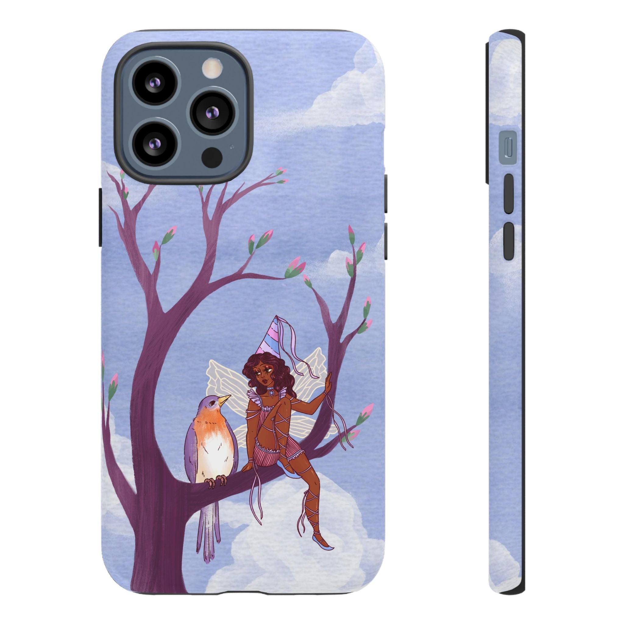Purple Bird & Fairy Phone Case