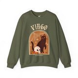 Virgo Spooky Cat Astrology Crewneck