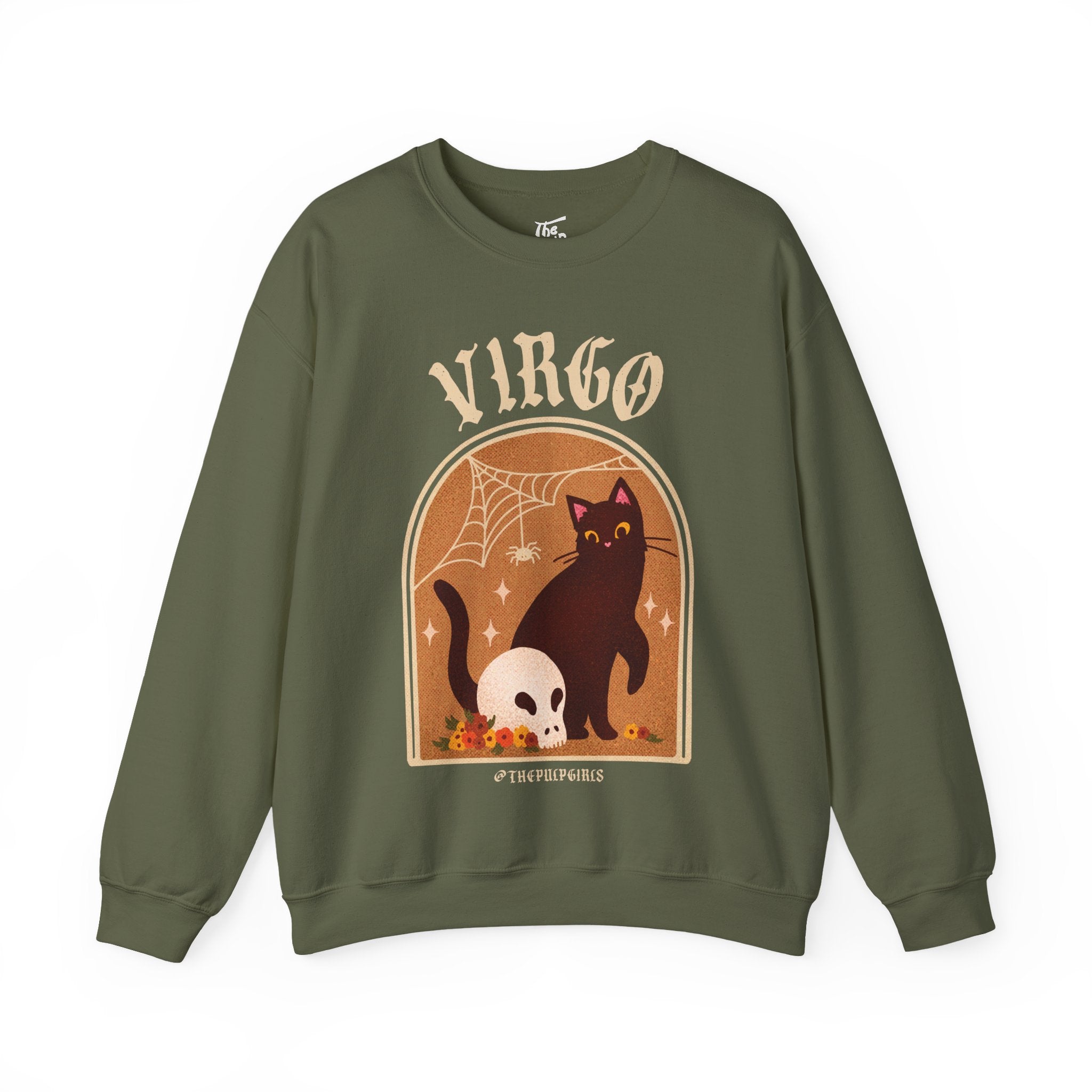Virgo Spooky Cat Astrology Crewneck